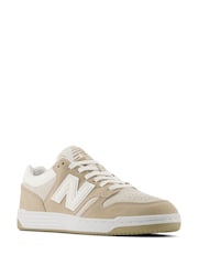 New Balance Grey Cream Mens 480 Trainers - Image 5 of 8