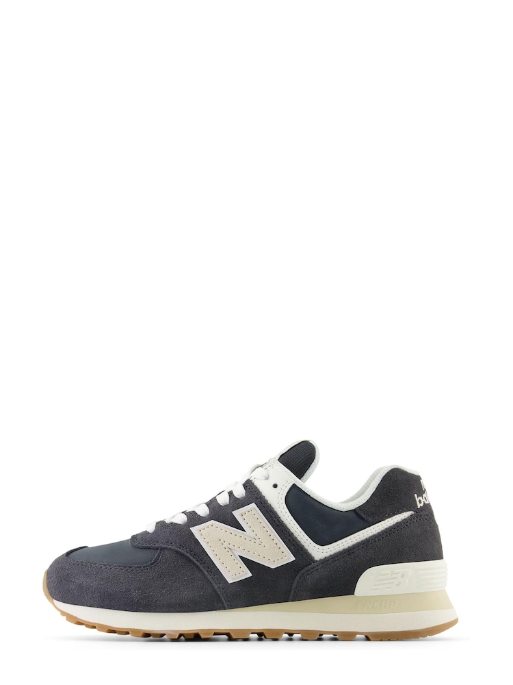 New Balance Blue Womens 574 Trainers - Image 1 of 4