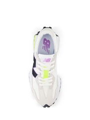 New Balance White Black Womens 327 Trainers - Image 4 of 4