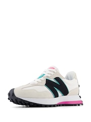 New Balance Pink/White Womens 327 Trainers - Image 4 of 6