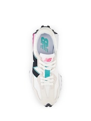 New Balance Pink/White Womens 327 Trainers - Image 5 of 6