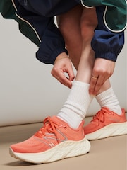 New Balance Red Womens Fresh Foam X More v4 Trainers - Image 1 of 15