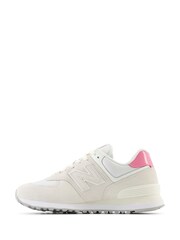 New Balance Cream Womens 574 Trainers - Image 2 of 9