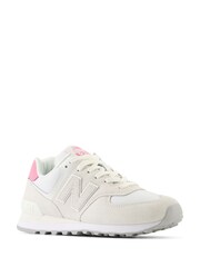 New Balance Cream Womens 574 Trainers - Image 3 of 9