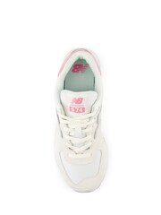 New Balance Cream Womens 574 Trainers - Image 5 of 9
