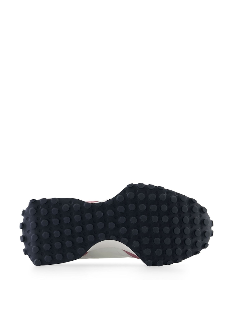 New Balance White/Pink Womens 327 Trainers - Image 5 of 5