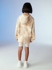 Ecru Tie Dye Hoodie And Cycling Shorts Set (3-16yrs) - Image 2 of 9