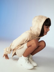 Ecru Tie Dye Hoodie And Cycling Shorts Set (3-16yrs) - Image 5 of 9