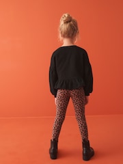 Animal Peplum Crew Sweatshirt And Leggings Set (3-16yrs) - Image 2 of 9