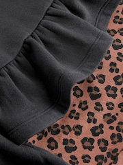 Animal Peplum Crew Sweatshirt And Leggings Set (3-16yrs) - Image 9 of 9