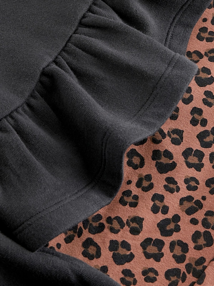 Animal Peplum Crew Sweatshirt And Leggings Set (3-16yrs) - Image 9 of 9