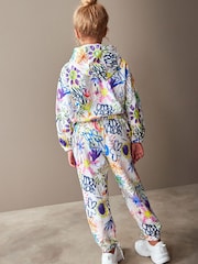 Ecru Cream Multi Graffiti Hoodie And Joggers Set (3-16yrs) - Image 2 of 8