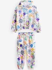 Ecru Cream Multi Graffiti Hoodie And Joggers Set (3-16yrs) - Image 6 of 8