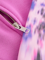 Bright Pink Half Zip Crew Sweatshirt And Leggings Set (3-16yrs) - Image 9 of 9