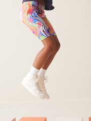 Navy Blue Shapes 100% Cotton T-Shirt And Cycling Shorts Set (3-16yrs) - Image 5 of 8