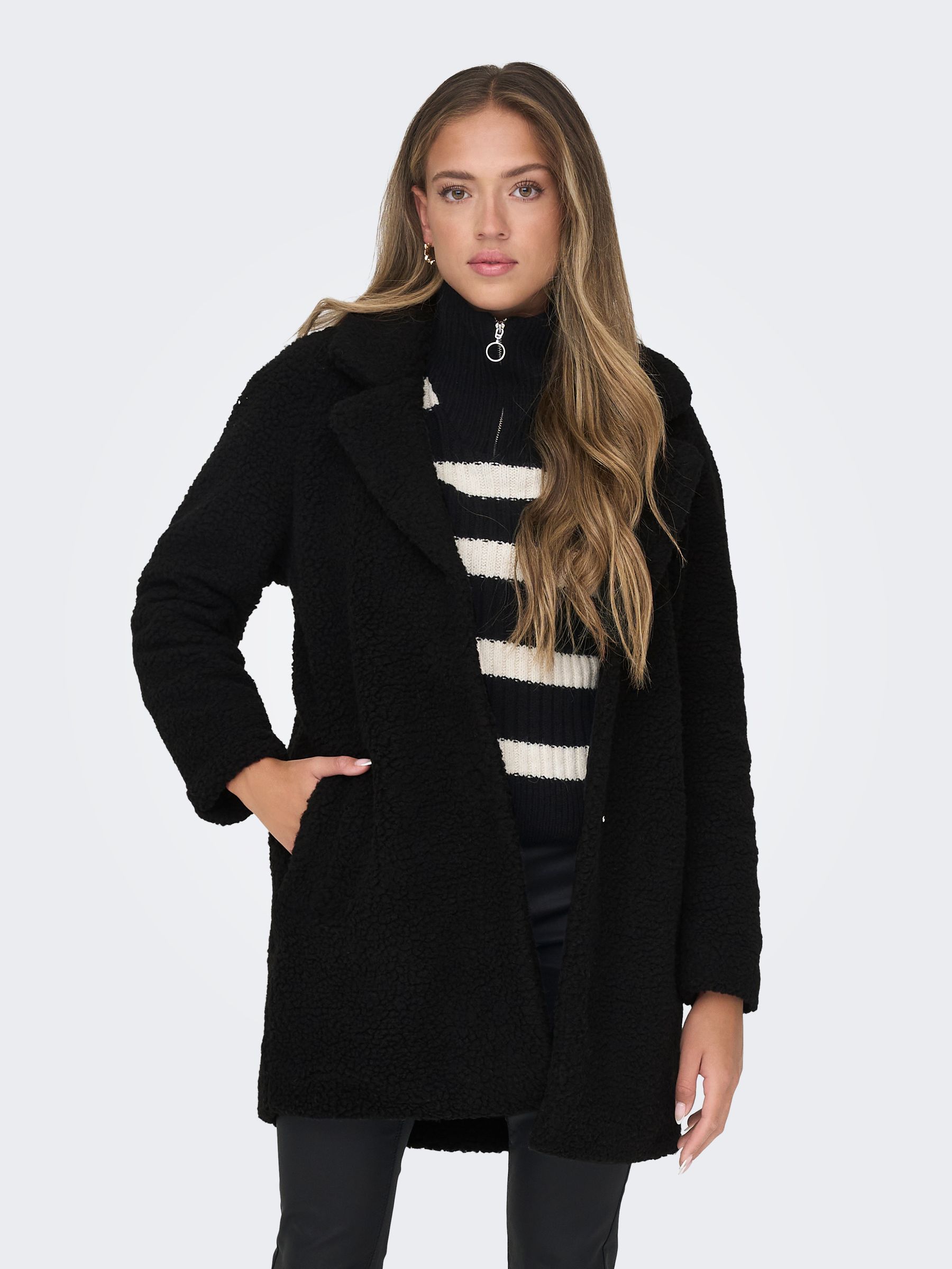 Borg coat black deals