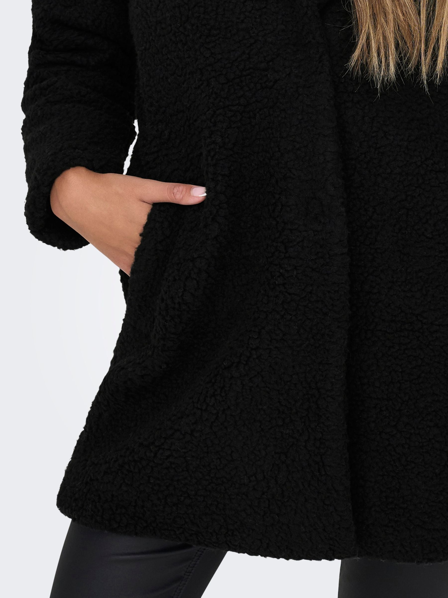 Teddy borg coat black new arrivals