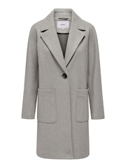 ONLY Grey Lightweight Tailored Coat with Front Pockets - Image 5 of 5