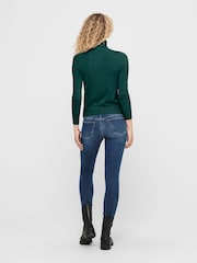 Verde - ONLY Jumper de gola alta em malha - Imagem 2 de 3