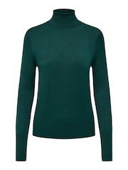 Verde - ONLY Jumper de gola alta em malha - Imagem 3 de 3