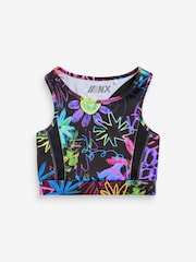 Black Graffiti Sports Crop Top (5-16yrs) - Image 4 of 5
