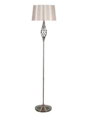 Pacific Antique Brass Jenna Metal Twist Detail Floor Lamp - Image 3 of 4