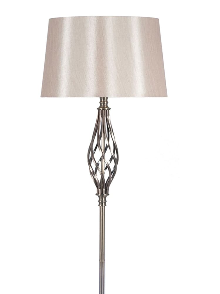 Pacific Antique Brass Jenna Metal Twist Detail Floor Lamp - Image 4 of 4