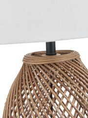 Pacific Natural Konka Woven Table Lamp - Image 4 of 5