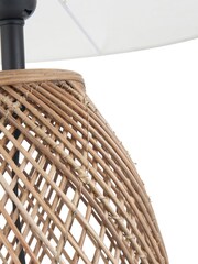 Pacific Natural Konka Woven Table Lamp - Image 5 of 5