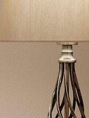 Pacific Antique Brass Jenna Metal Twist Detail Table Lamp - Image 1 of 4