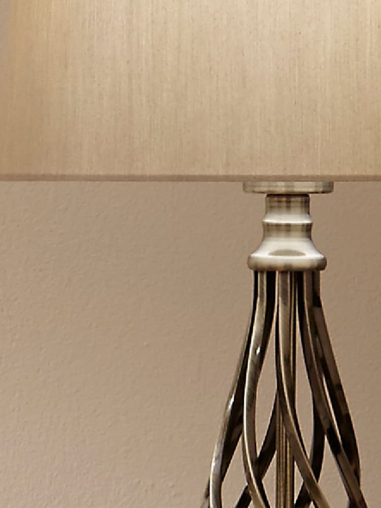 Pacific Antique Brass Jenna Metal Twist Detail Table Lamp - Image 1 of 4