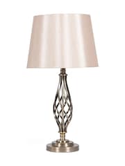 Pacific Antique Brass Jenna Metal Twist Detail Table Lamp - Image 2 of 4