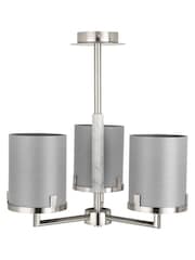 Pacific Grey Midland Marble Effect 3 Arm Pendant Ceiling Light - Image 2 of 5