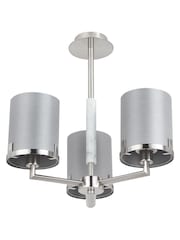 Pacific Grey Midland Marble Effect 3 Arm Pendant Ceiling Light - Image 3 of 5