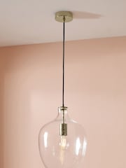 Pacific Clear Islay Bubble Glass Pendant Ceiling Light - Image 1 of 5