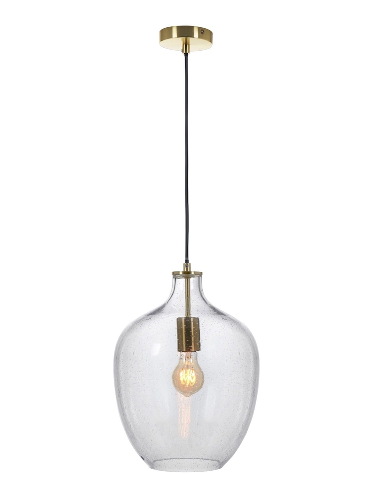 Pacific Clear Islay Bubble Glass Pendant Ceiling Light - Image 2 of 5