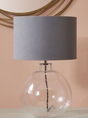 Pacific Clear Beja Organic Shape Bubble Glass Table Lamp - Image 1 of 5
