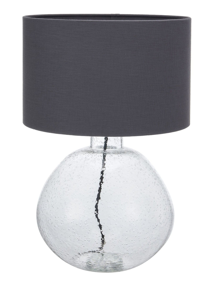 Pacific Clear Beja Organic Shape Bubble Glass Table Lamp - Image 2 of 5