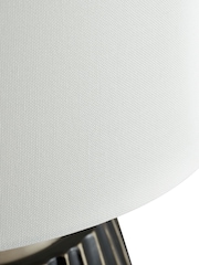 Pacific Black/Silver Artemis Textured Ceramic Table Lamp - Image 4 of 5