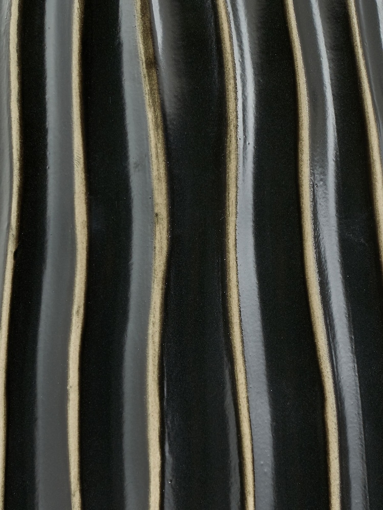 Pacific Black/Silver Artemis Textured Ceramic Table Lamp - Image 5 of 5