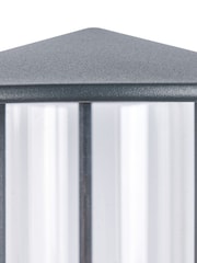 Pacific Dark Grey Myosotis Metal Chimney Outdoor Wall Light - Image 5 of 6