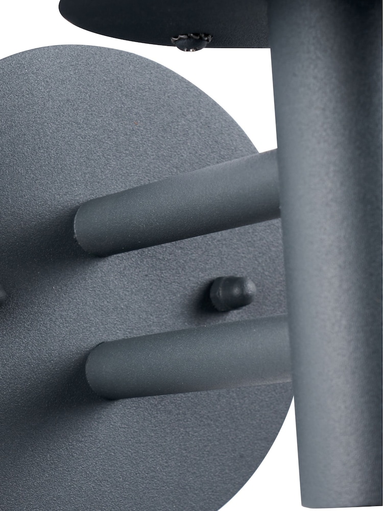 Pacific Dark Grey Myosotis Metal Chimney Outdoor Wall Light - Image 6 of 6