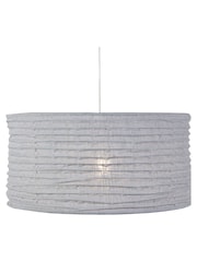 Pacific Grey Patpong 50cm Jute Easy Fit Pendant Ceiling Light - Image 3 of 6