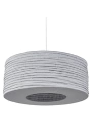 Pacific Grey Patpong 50cm Jute Easy Fit Pendant Ceiling Light - Image 4 of 6