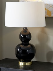 Pacific Black Gatsby Ceramic Table Lamp - Image 1 of 5