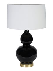 Pacific Black Gatsby Ceramic Table Lamp - Image 2 of 5