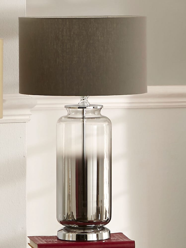 Pacific Grey Vivienne Ombre Glass Table Lamp - Image 1 of 5
