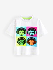 White/Green 100% Cotton Short Sleeve Character T-Shirt (3mths-7yrs) - Image 4 of 6
