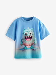 Blue/Green 100% Cotton Short Sleeve Character T-Shirt (3mths-7yrs) - Image 1 of 3