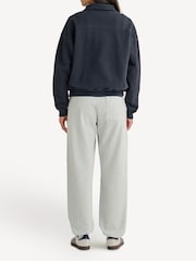 Sporty & Rich Black Sport Quarter Zip Sweatshirt - Image 2 of 5